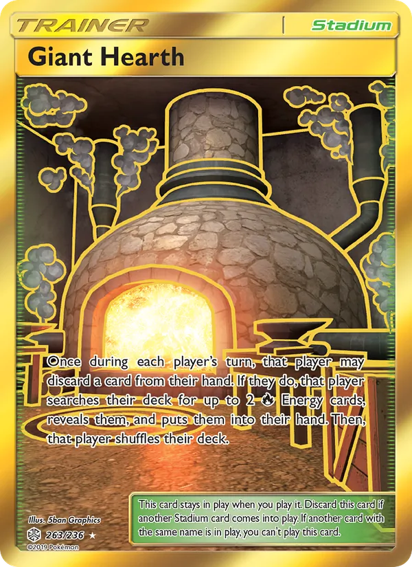 Giant Hearth — Cosmic Eclipse #263 (Pokémon TCG card)