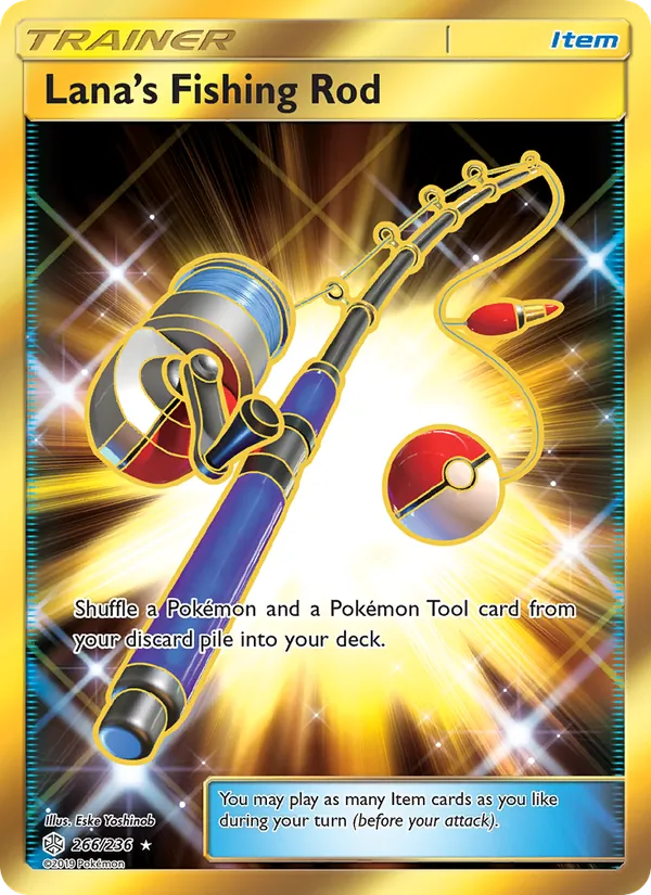 Lana’s Fishing Rod — Cosmic Eclipse #266 (Pokémon TCG card)