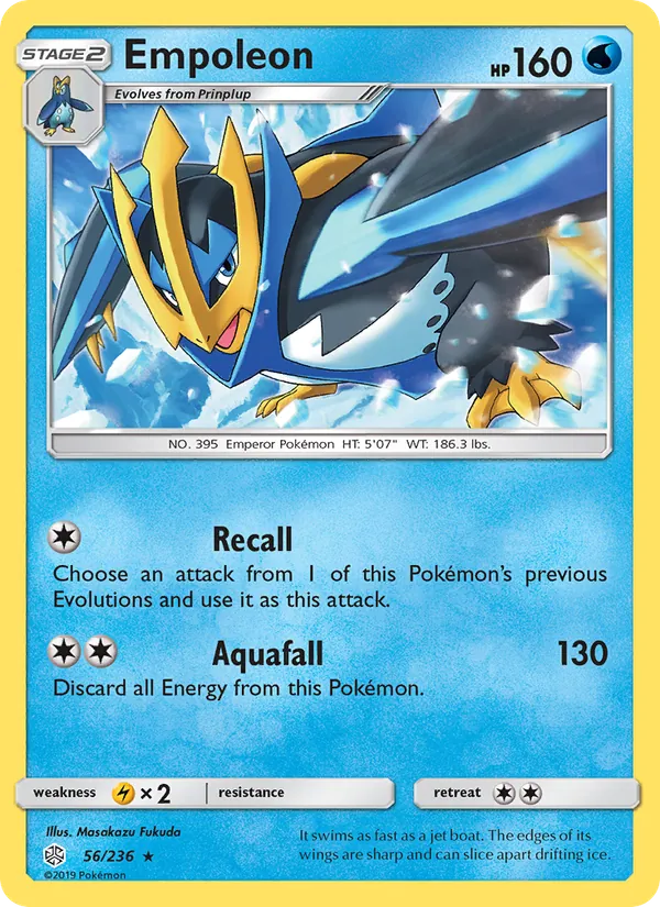 Empoleon — Cosmic Eclipse #56 (Pokémon TCG card)