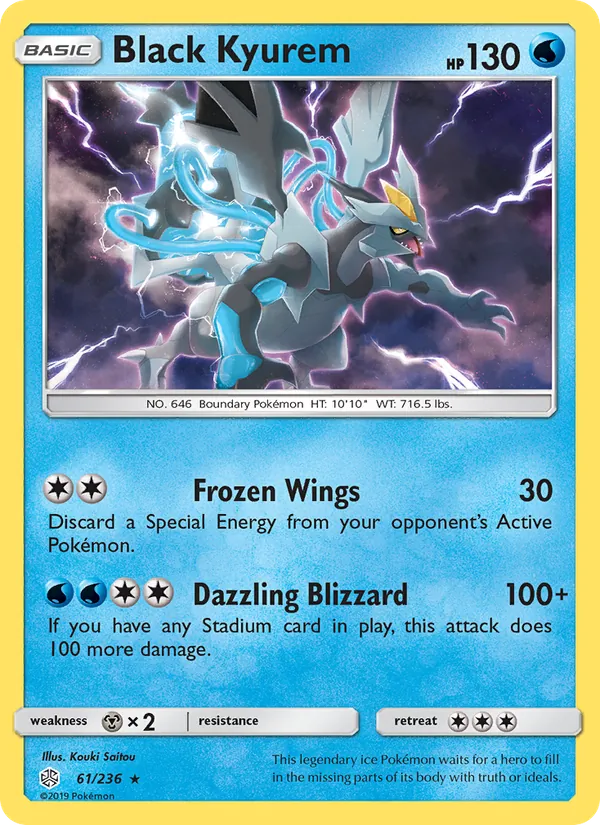 Black Kyurem — Cosmic Eclipse #61 (Pokémon TCG card)