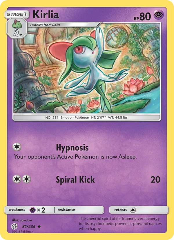 Kirlia — Cosmic Eclipse #81 (Pokémon TCG card)