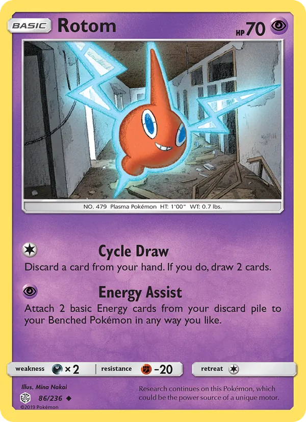 Rotom — Cosmic Eclipse #86 (Pokémon TCG card)