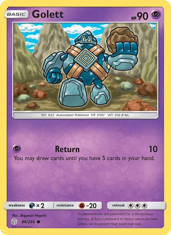 Golett — Cosmic Eclipse #89 (Pokémon TCG card)