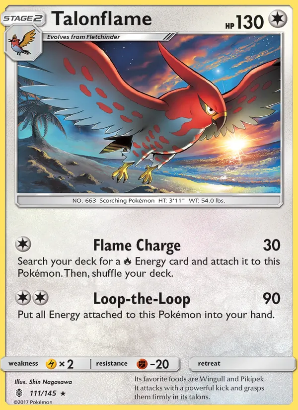 Talonflame — Guardians Rising #111 (Pokémon TCG card)