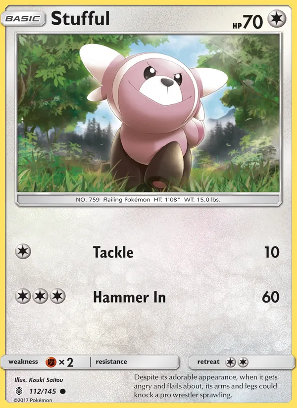 Stufful — Guardians Rising #112 (Pokémon TCG card)