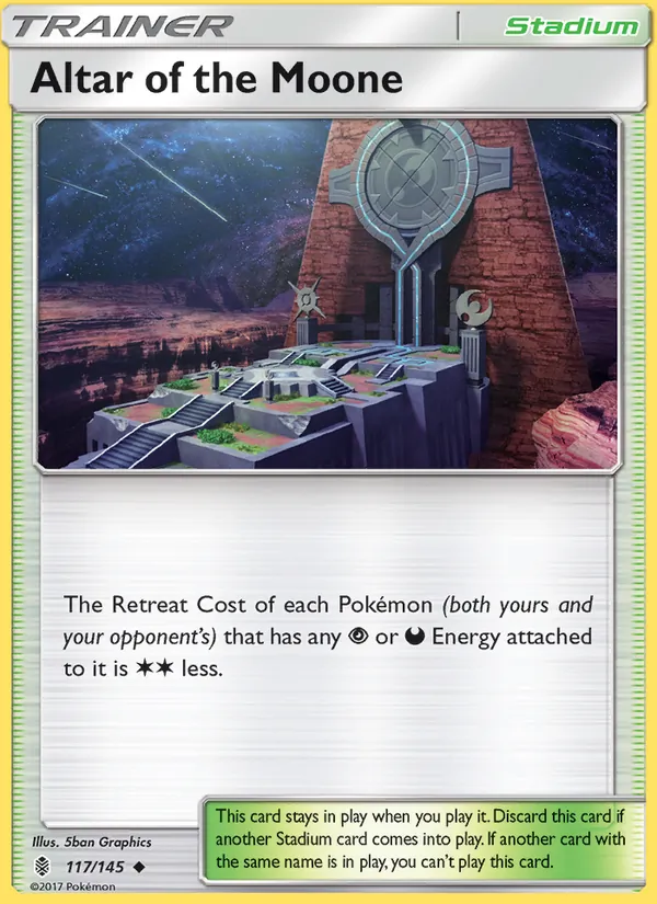 Altar of the Moone — Guardians Rising #117 (Pokémon TCG card)