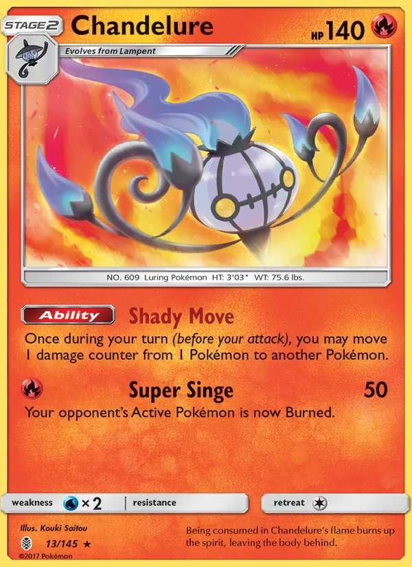 Chandelure — Guardians Rising #13 (Pokémon TCG card)