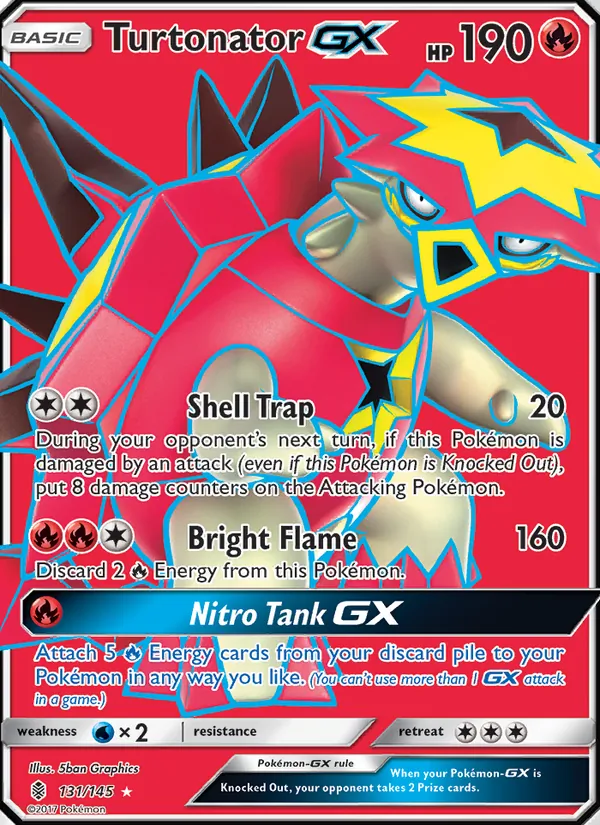 Turtonator GX — Guardians Rising #131 (Pokémon TCG card)