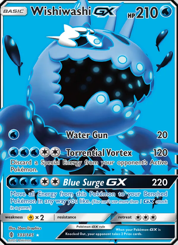 Wishiwashi GX — Guardians Rising #133 (Pokémon TCG card)