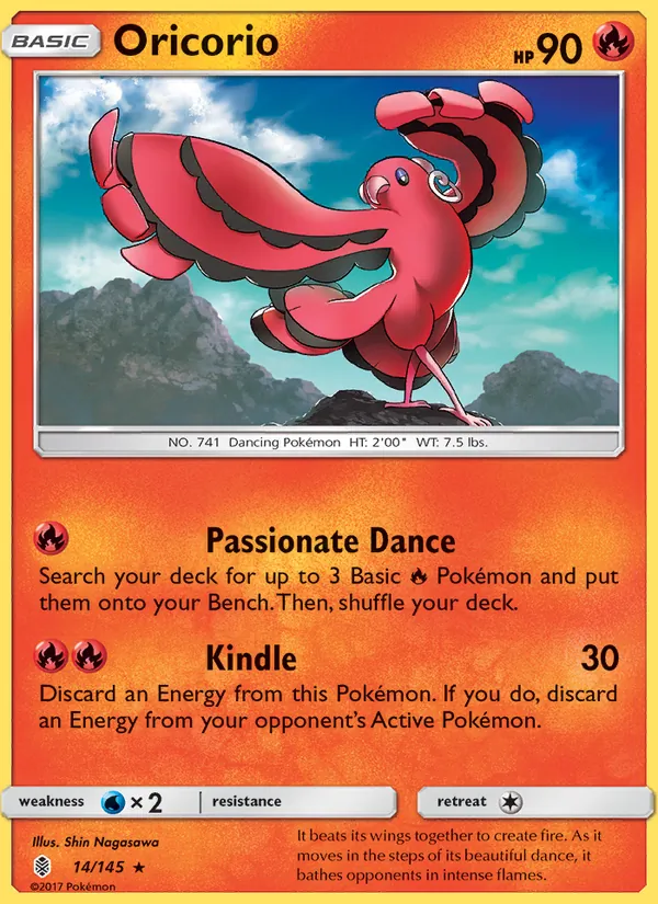 Oricorio — Guardians Rising #14 (Pokémon TCG card)