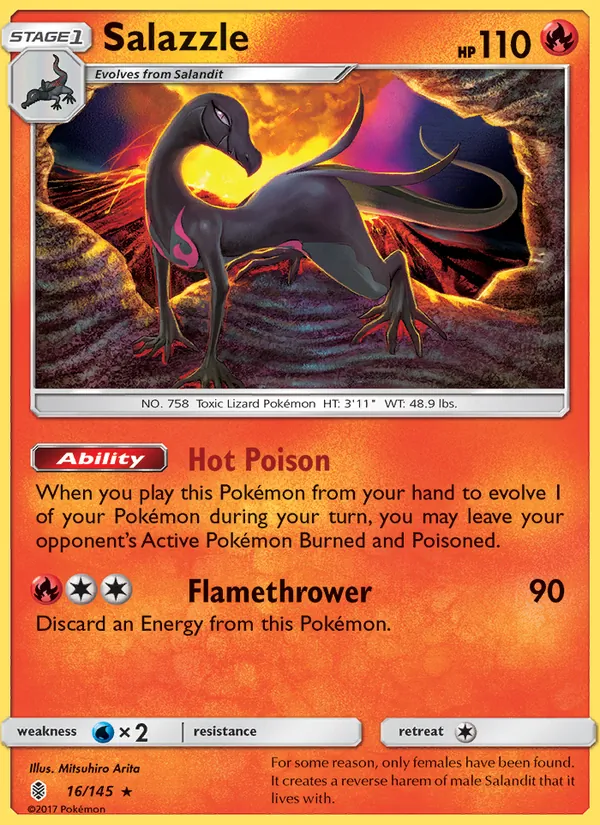 Salazzle — Guardians Rising #16 (Pokémon TCG card)