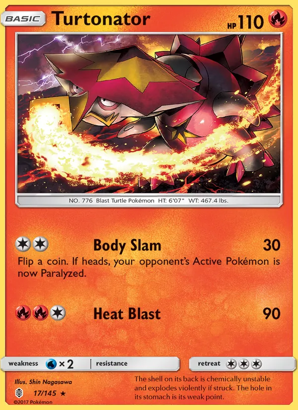 Turtonator — Guardians Rising #17 (Pokémon TCG card)
