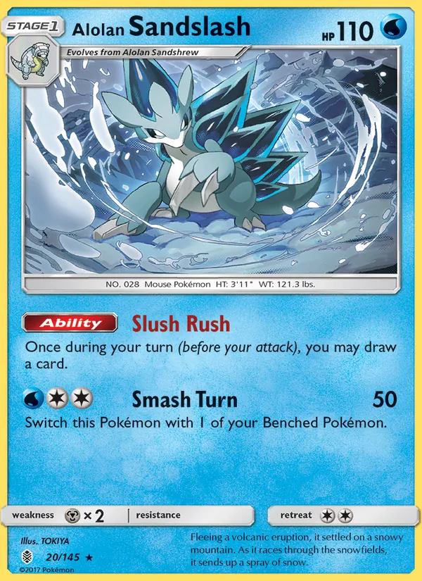 Alolan Sandslash — Guardians Rising #20 (Pokémon TCG card)