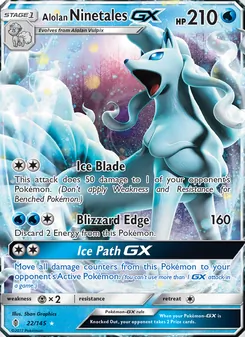 Alolan Ninetales GX (Guardians Rising #22)