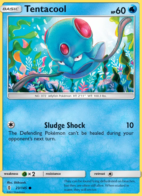 Tentacool — Guardians Rising #23 (Pokémon TCG card)
