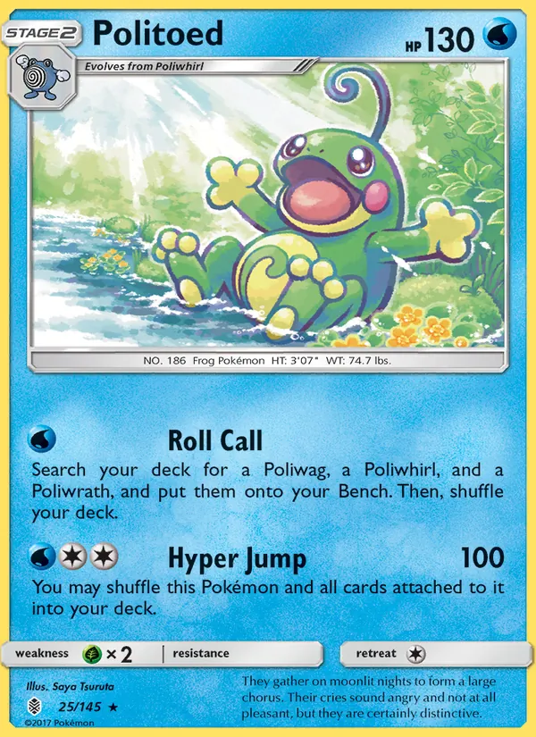 Politoed — Guardians Rising #25 (Pokémon TCG card)