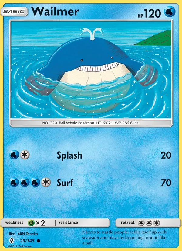 Wailmer — Guardians Rising #29 (Pokémon TCG card)