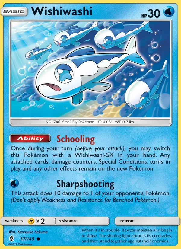 Wishiwashi — Guardians Rising #37 (Pokémon TCG card)