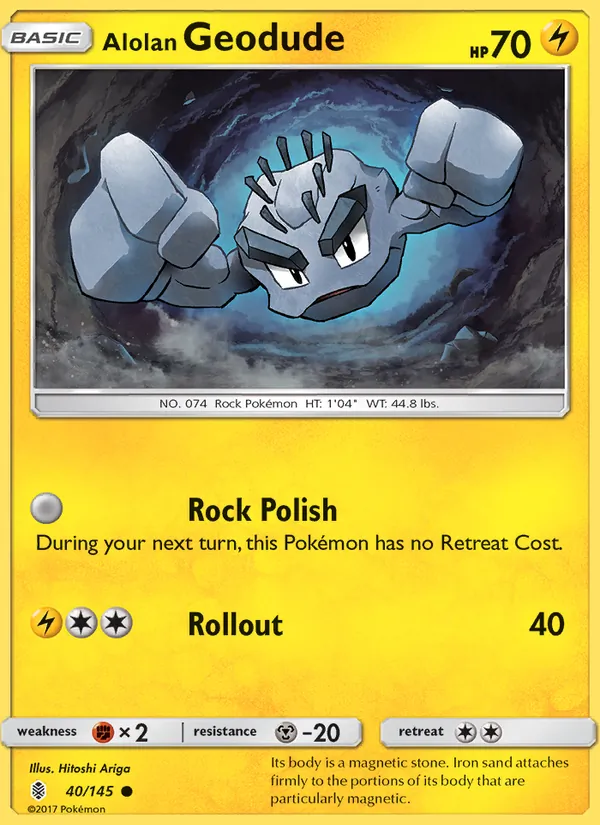 Alolan Geodude — Guardians Rising #40 (Pokémon TCG card)