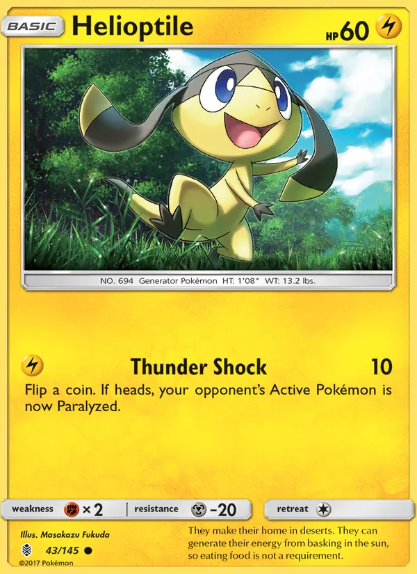 Helioptile — Guardians Rising #43 (Pokémon TCG card)