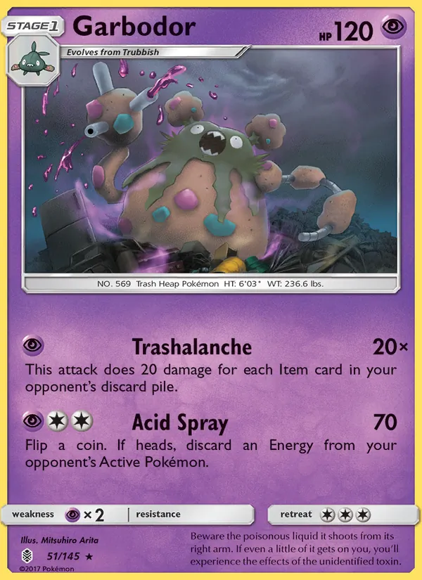 Garbodor — Guardians Rising #51 (Pokémon TCG card)