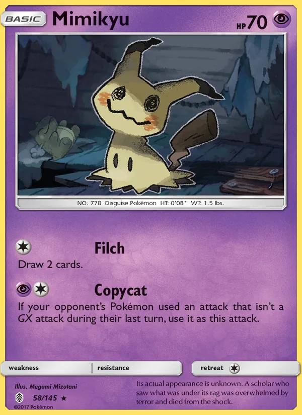 Mimikyu — Guardians Rising #58 (Pokémon TCG card)