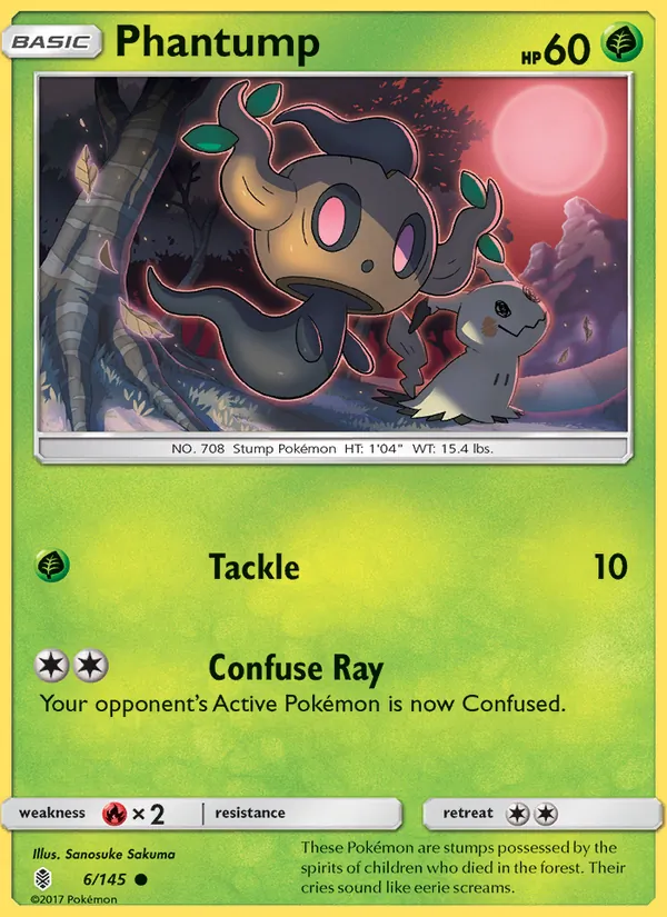 Phantump — Guardians Rising #6 (Pokémon TCG card)