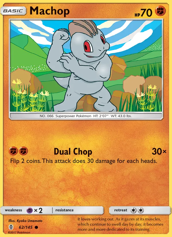 Machop — Guardians Rising #62 (Pokémon TCG card)