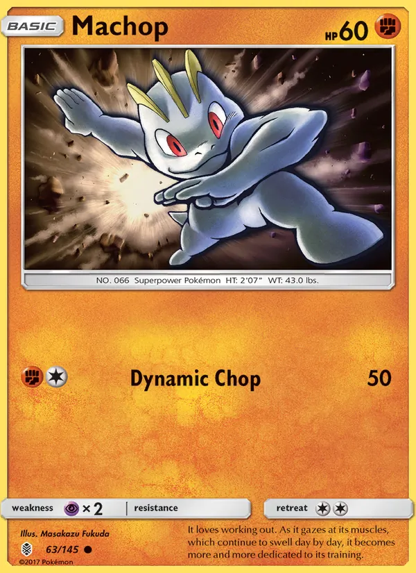 Machop — Guardians Rising #63 (Pokémon TCG card)