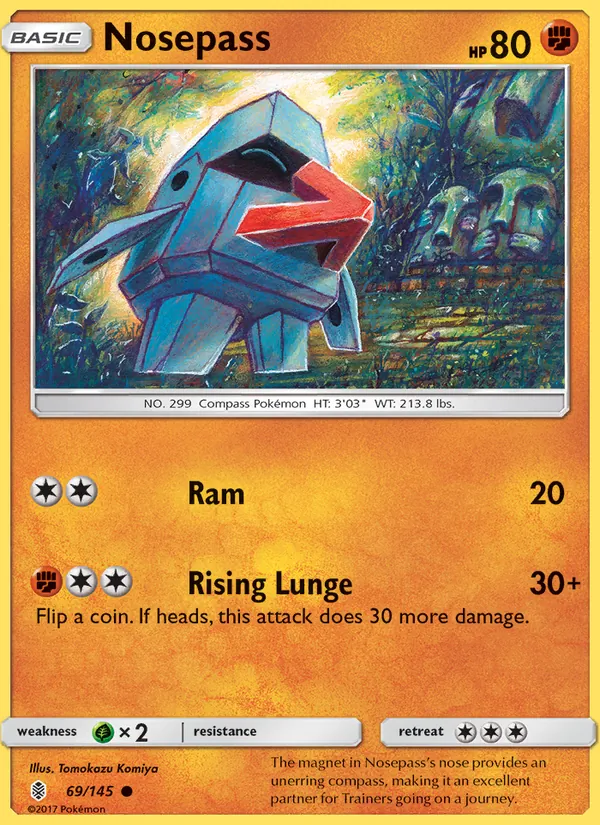 Nosepass — Guardians Rising #69 (Pokémon TCG card)