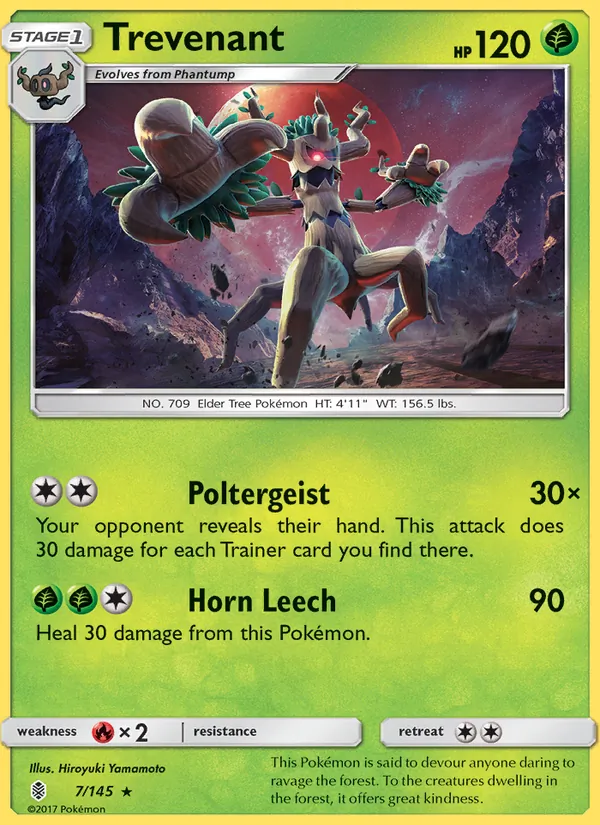 Trevenant — Guardians Rising #7 (Pokémon TCG card)