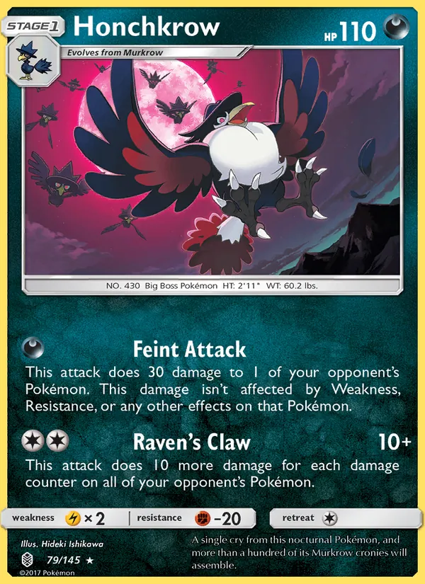 Honchkrow — Guardians Rising #79 (Pokémon TCG card)