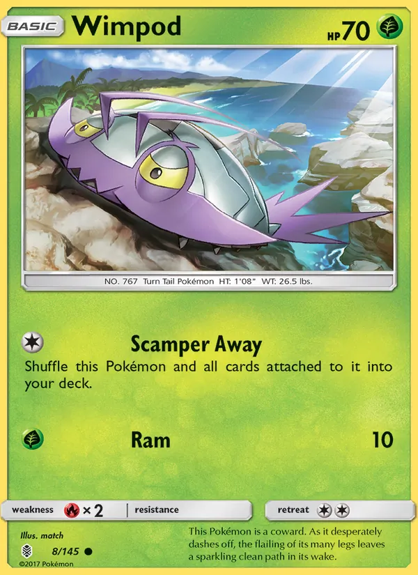 Wimpod — Guardians Rising #8 (Pokémon TCG card)