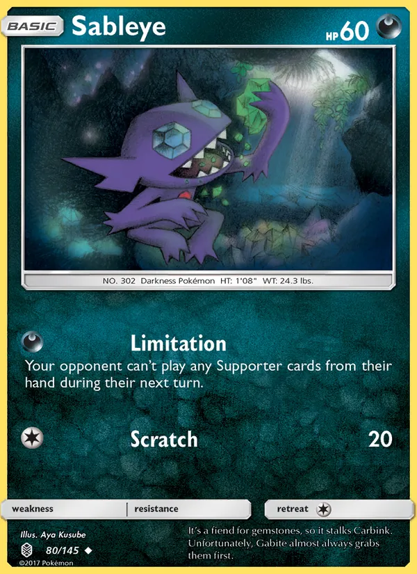 Sableye — Guardians Rising #80 (Pokémon TCG card)