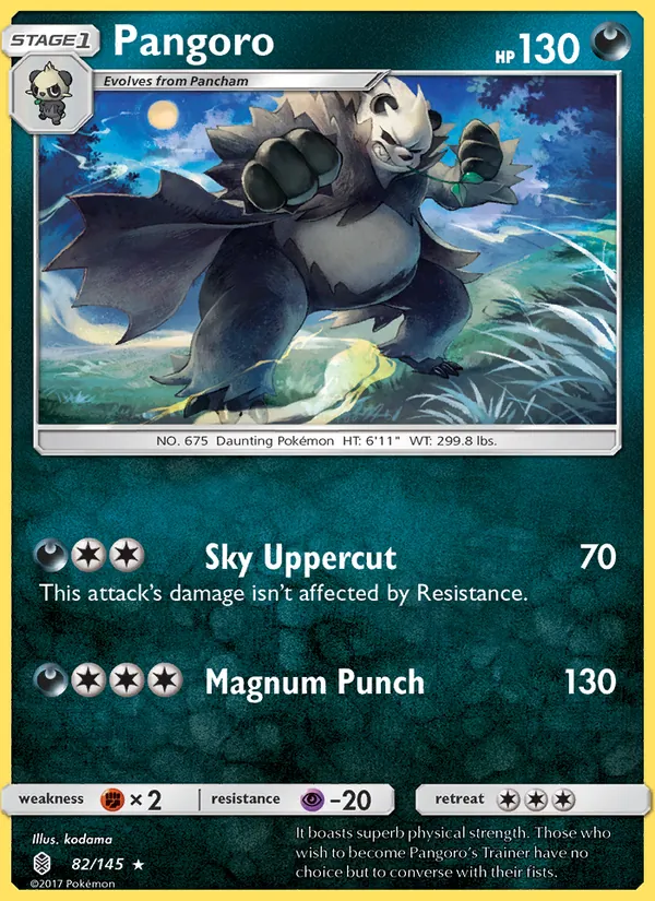 Pangoro — Guardians Rising #82 (Pokémon TCG card)