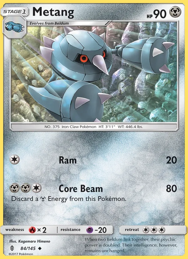 Metang — Guardians Rising #84 (Pokémon TCG card)