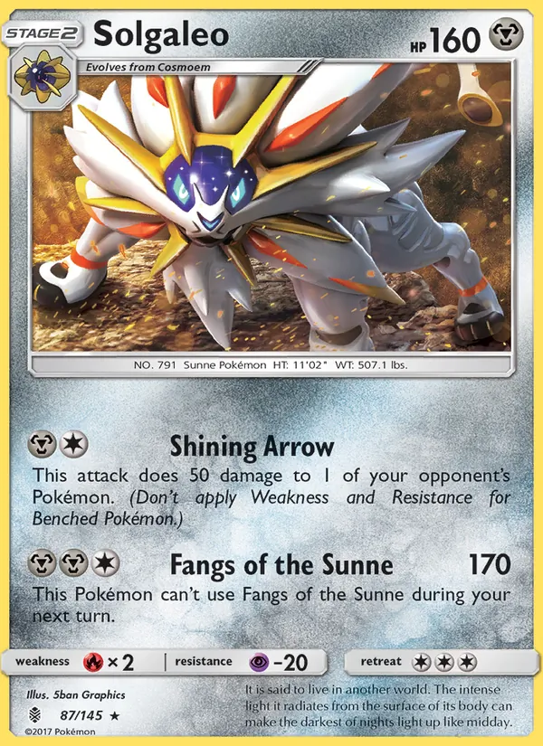 Solgaleo — Guardians Rising #87 (Pokémon TCG card)