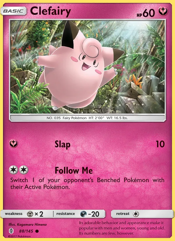 Clefairy — Guardians Rising #88 (Pokémon TCG card)
