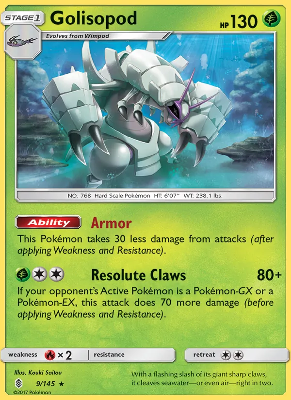 Golisopod — Guardians Rising #9 (Pokémon TCG card)