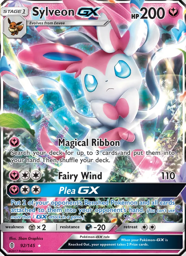 Sylveon GX — Guardians Rising #92 (Pokémon TCG card)