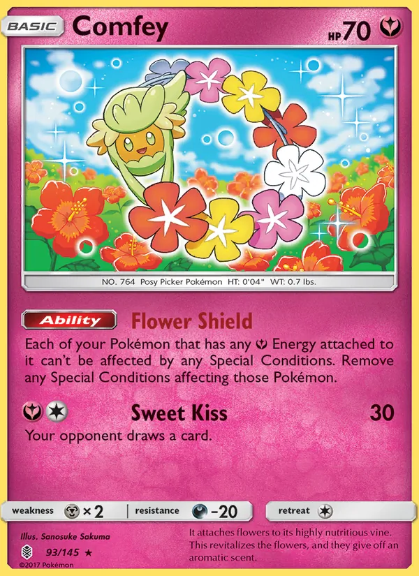 Comfey — Guardians Rising #93 (Pokémon TCG card)