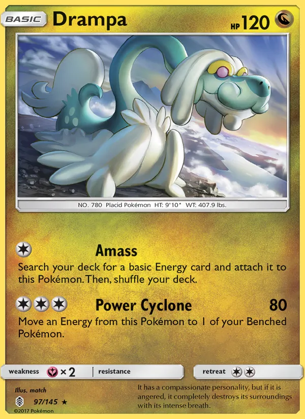 Drampa — Guardians Rising #97 (Pokémon TCG card)