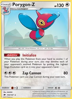 Porygon-Z (Burning Shadows #105)