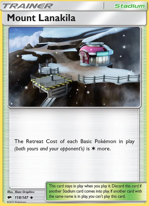 Mount Lanakila — Burning Shadows #118 (Pokémon TCG card)