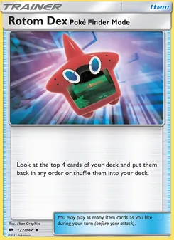Rotom Dex—Poké Finder Mode (Burning Shadows #122)