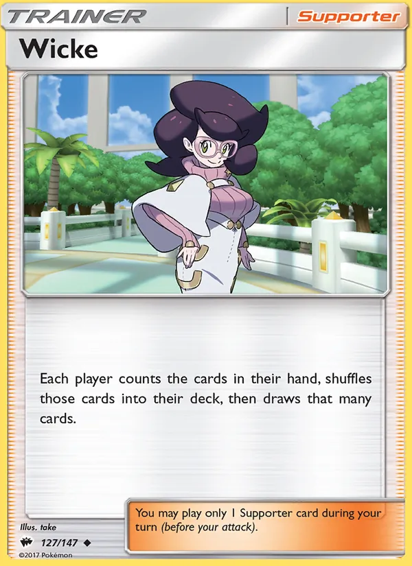 Wicke — Burning Shadows #127 (Pokémon TCG card)