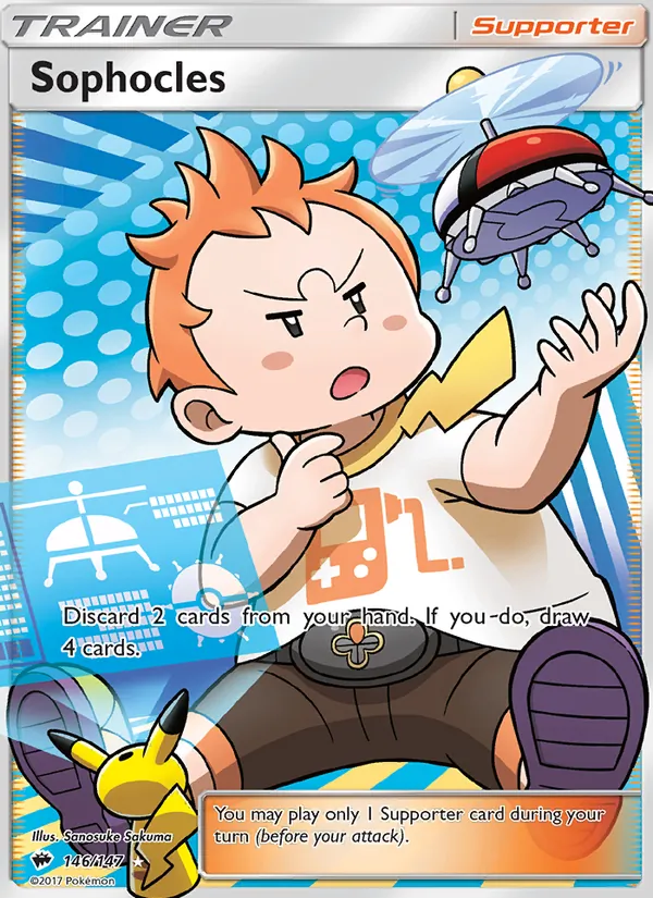 Sophocles — Burning Shadows #146 (Pokémon TCG card)