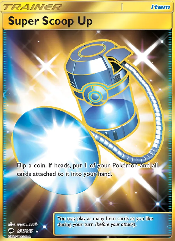 Super Scoop Up — Burning Shadows #166 (Pokémon TCG card)