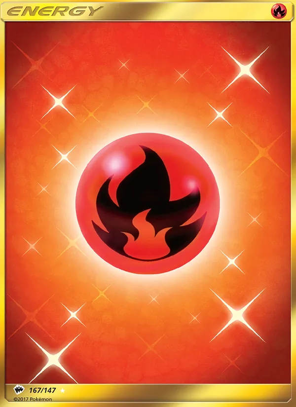 Fire Energy — Burning Shadows #167 (Pokémon TCG card)