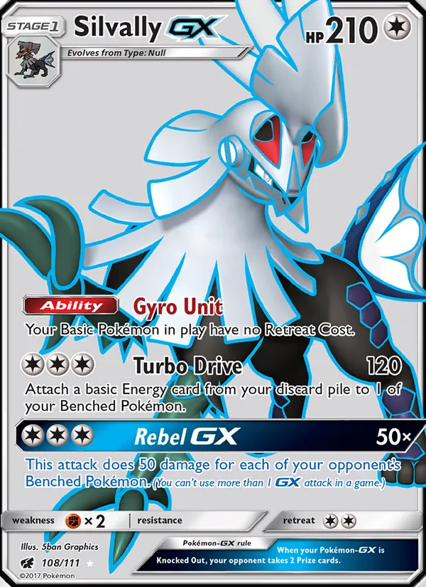 Silvally GX — Crimson Invasion #108 (Pokémon TCG card)
